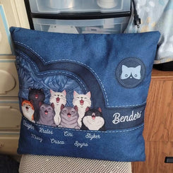 I ordered the pillow with all our cats names on it along with the pics that would most show them. Love the colors and durability of the pillow. I wish it was a little plumper with more padding to it. But overall, very pleased with it.