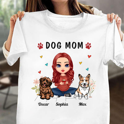 Dog Mom Mother Personalized Shirt, Mother's Day Gift for Mom, Mama, Parents, Mother, Grandmother - TSB56PS01