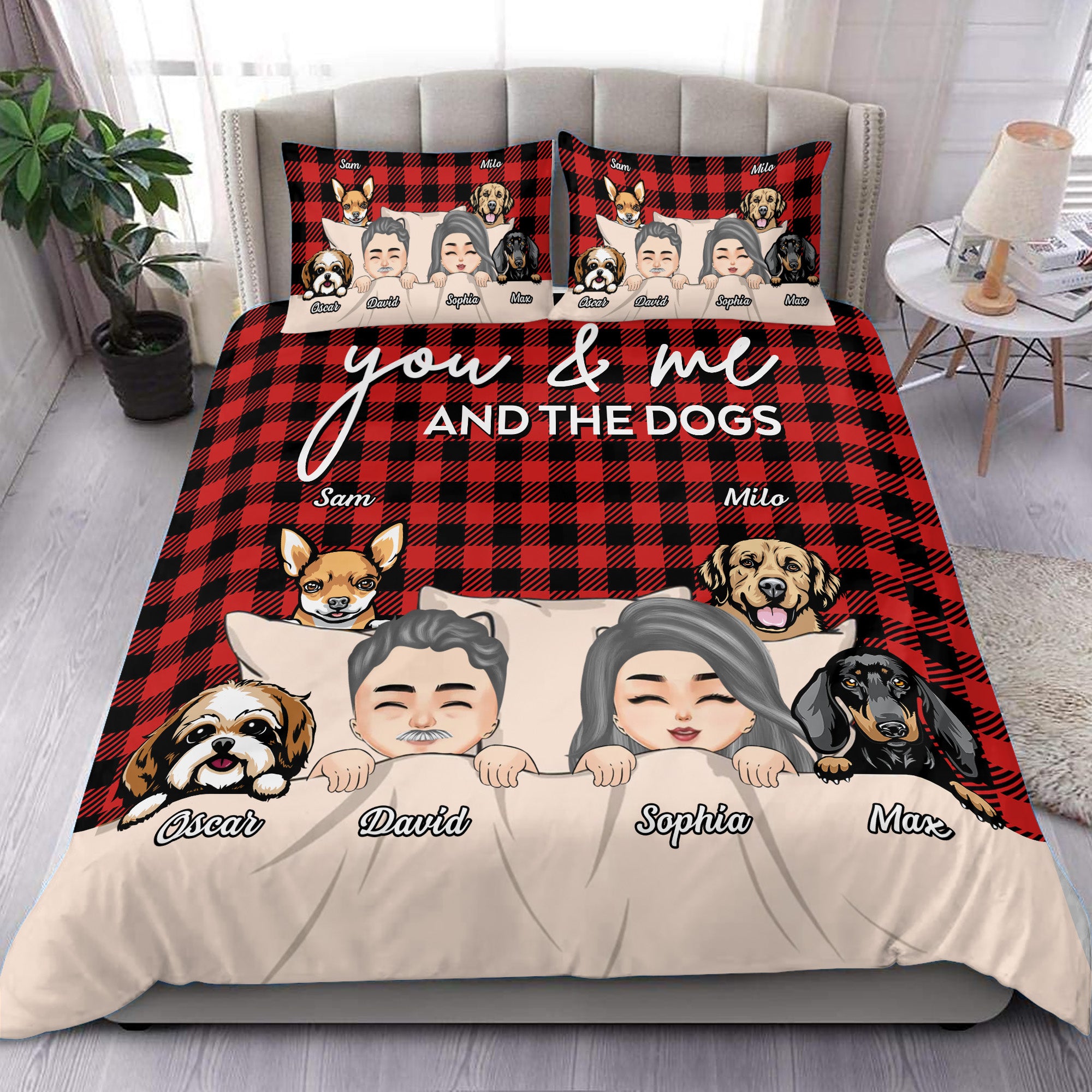 Duvet cover Dog deals design personalized bedding