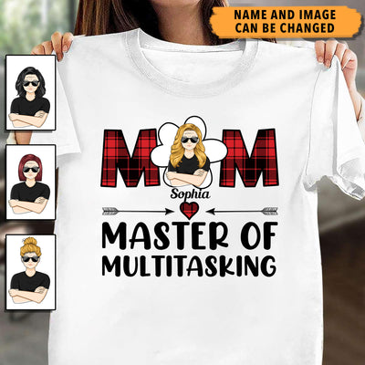 Master Of Multitasking Mother Personalized Shirt, Mother's Day Gift for Mom, Mama, Parents, Mother, Grandmother - TSB57PS01
