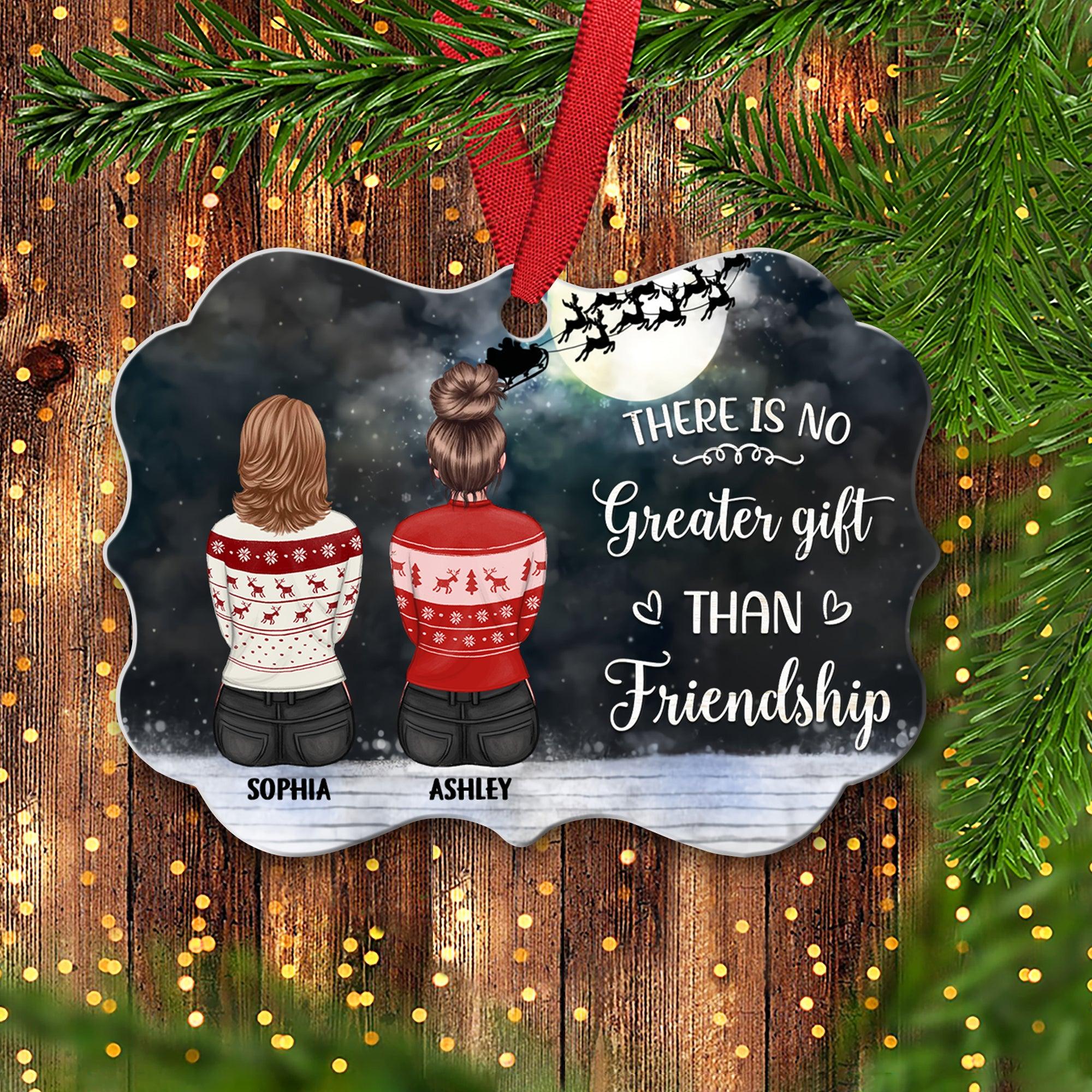 Personalized Christmas Gift For Bestie Best Friends Ornament