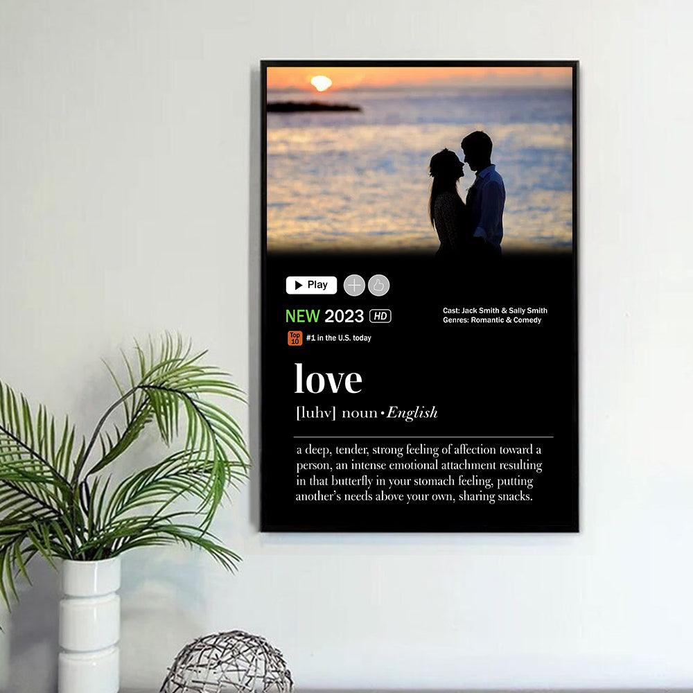 A Romantic Movie Couple Personalized Poster, Personalized Valentine Gift  for Couples, Husband, Wife, Parents, Lovers - PT024PS01 -