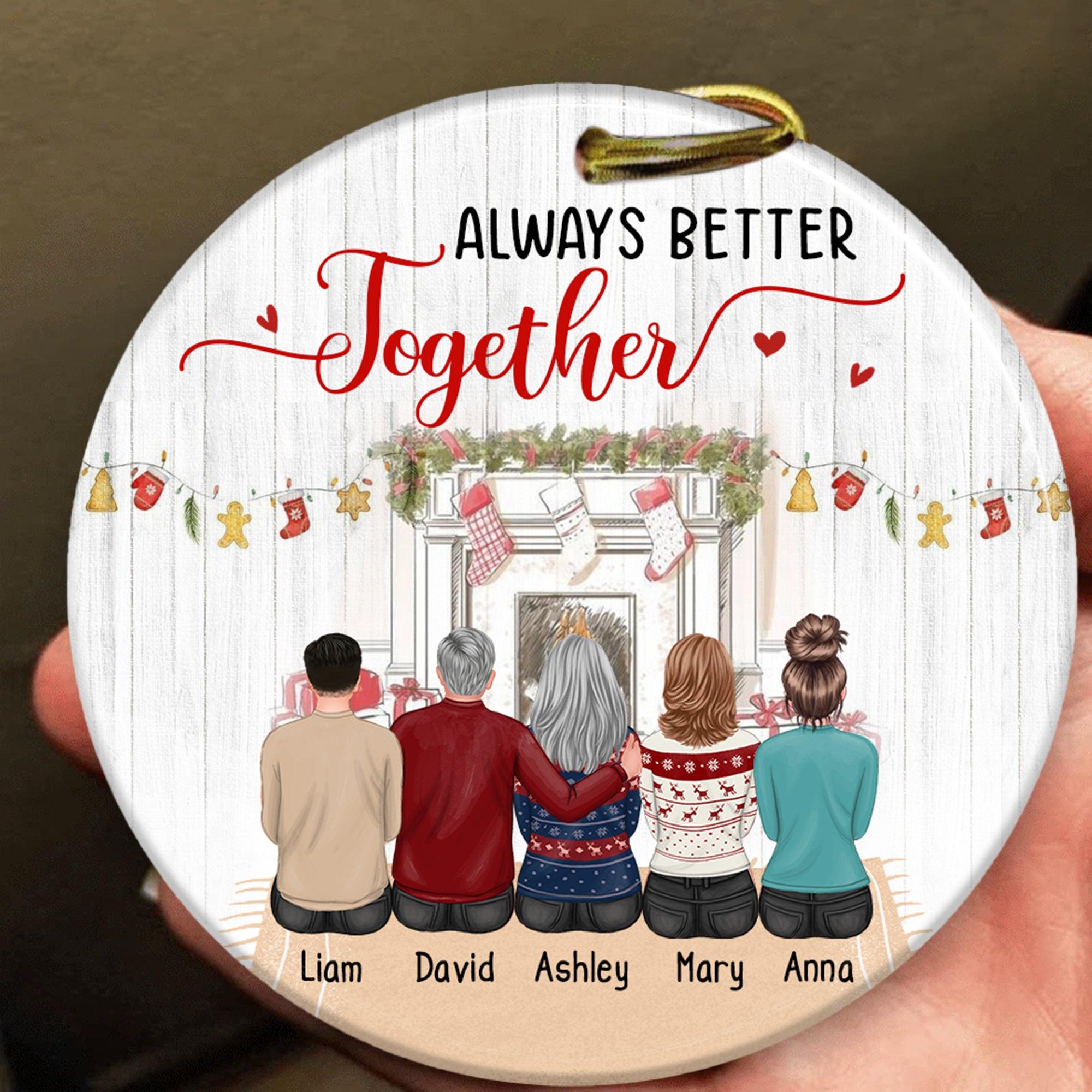 Lovers Together Personalized Christmas Ornament