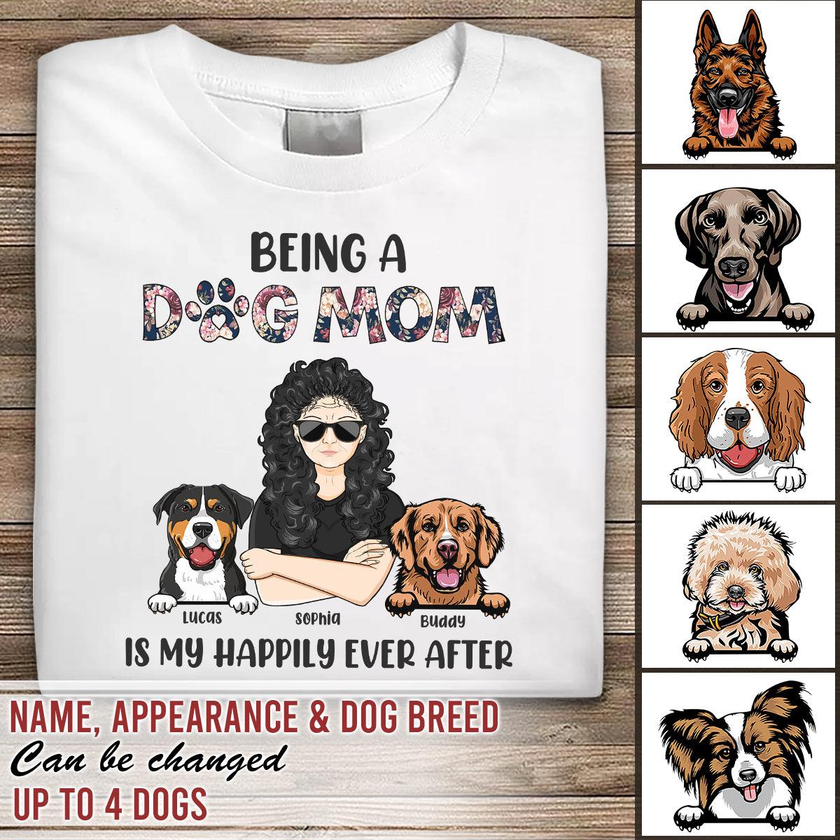 Gift for Mother Dog Personalized Shirt, Mother's Day Gift for Dog lovers, Dog Dad, Dog Mom - TS322PS05