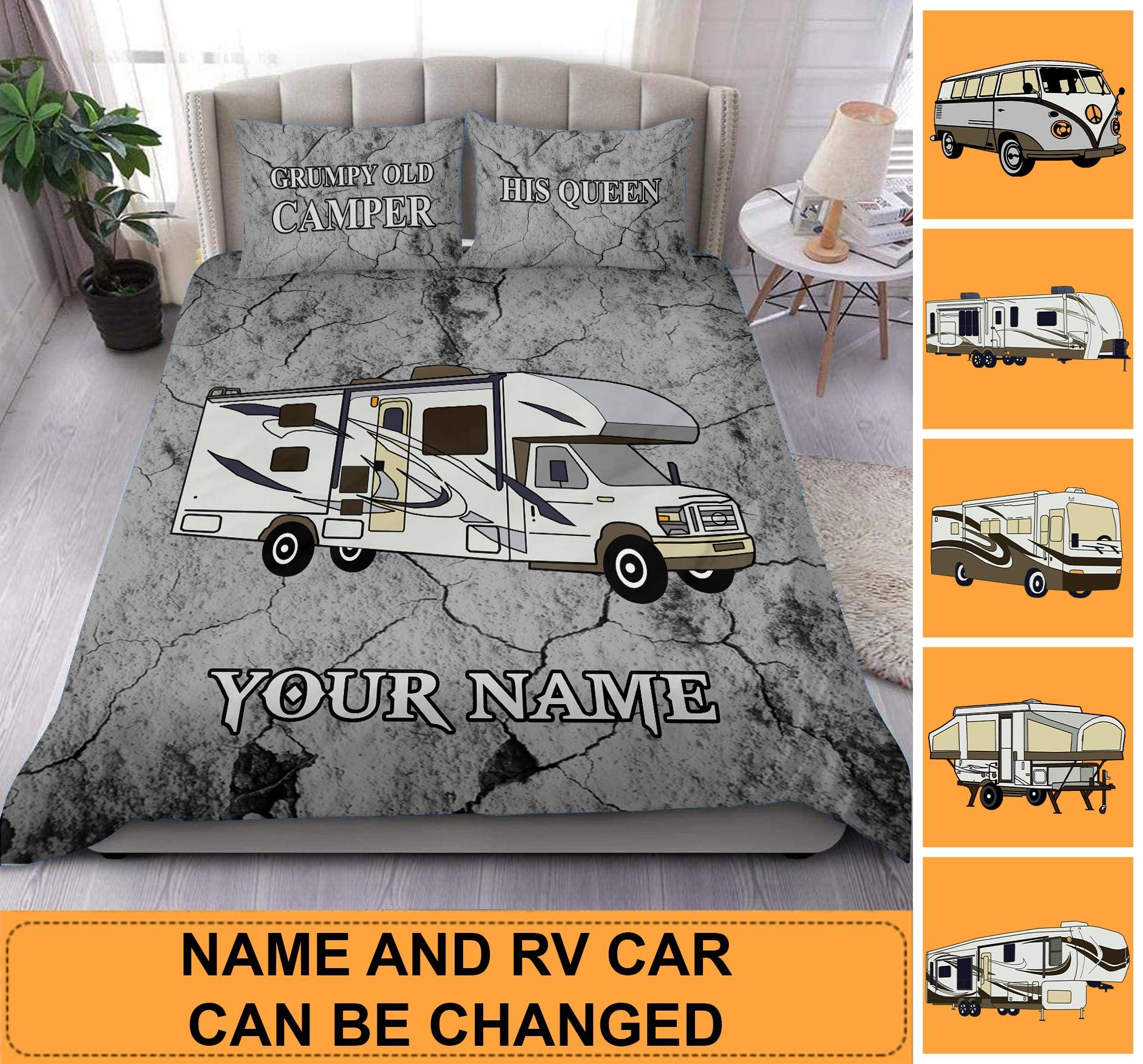 Camping Personalized Bedding Set, Personalized Gift for Camping Lovers - BD039PS02 - BMGifts