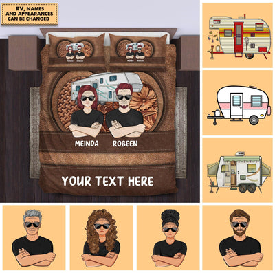 Camping Personalized Bedding Set, Personalized Gift for Camping Lovers - BD065PS05 - BMGifts