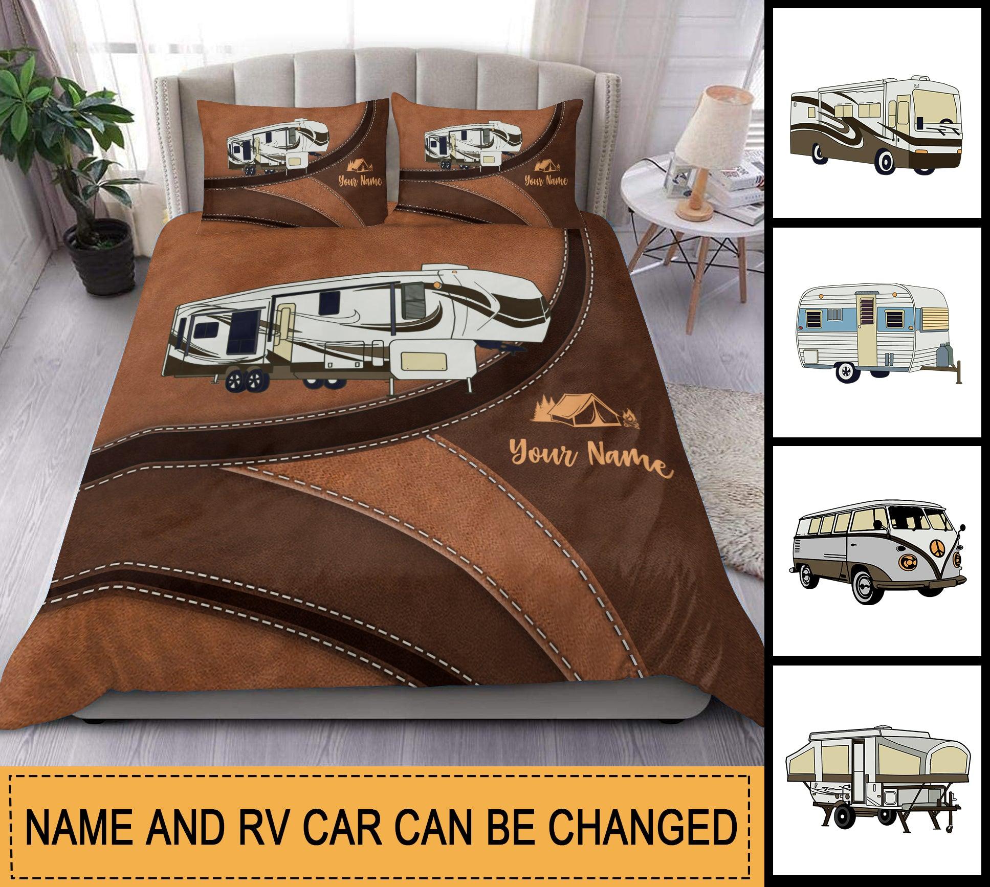 Camping Personalized Bedding Set, Personalized Gift for Camping Lovers - BD086PS04 - BMGifts