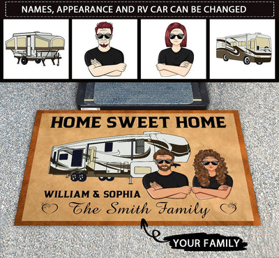 Camping Personalized Doormat, Personalized Gift for Camping Lovers - DM033PS04 - BMGifts