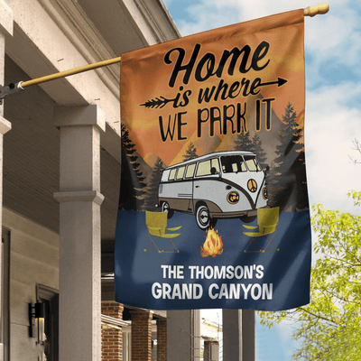 Camping Personalized Flag, Personalized Gift for Camping Lovers - GA005PS11 - BMGifts