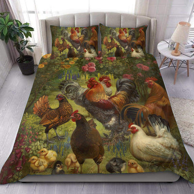 Chicken Bedding Set, Gift for Farmers, Cow Lovers, Chicken Lovers - BD081PA - BMGifts
