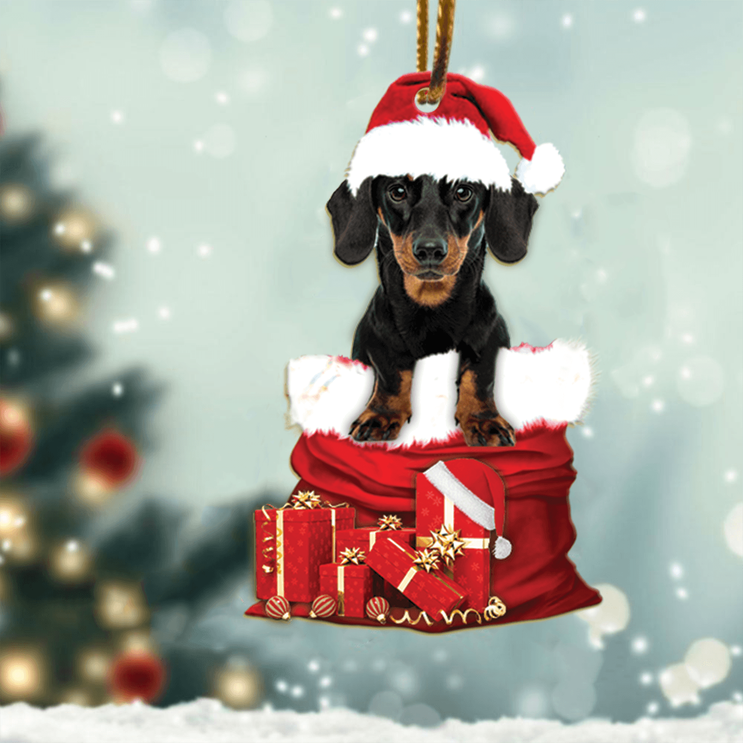 Dachshund Custom Shaped Ornament, Gift for Dachshund Lovers - WO003PA06 - BMGifts