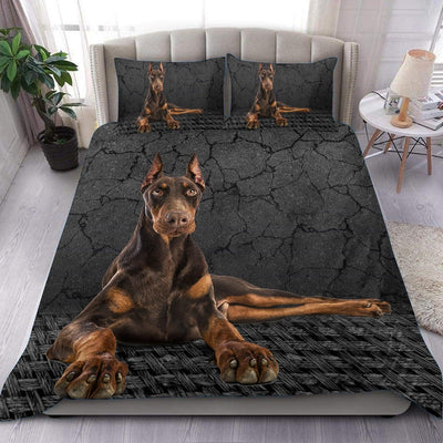 Doberman Bedding Set, Gift for Doberman Lovers - BD170PA - BMGifts