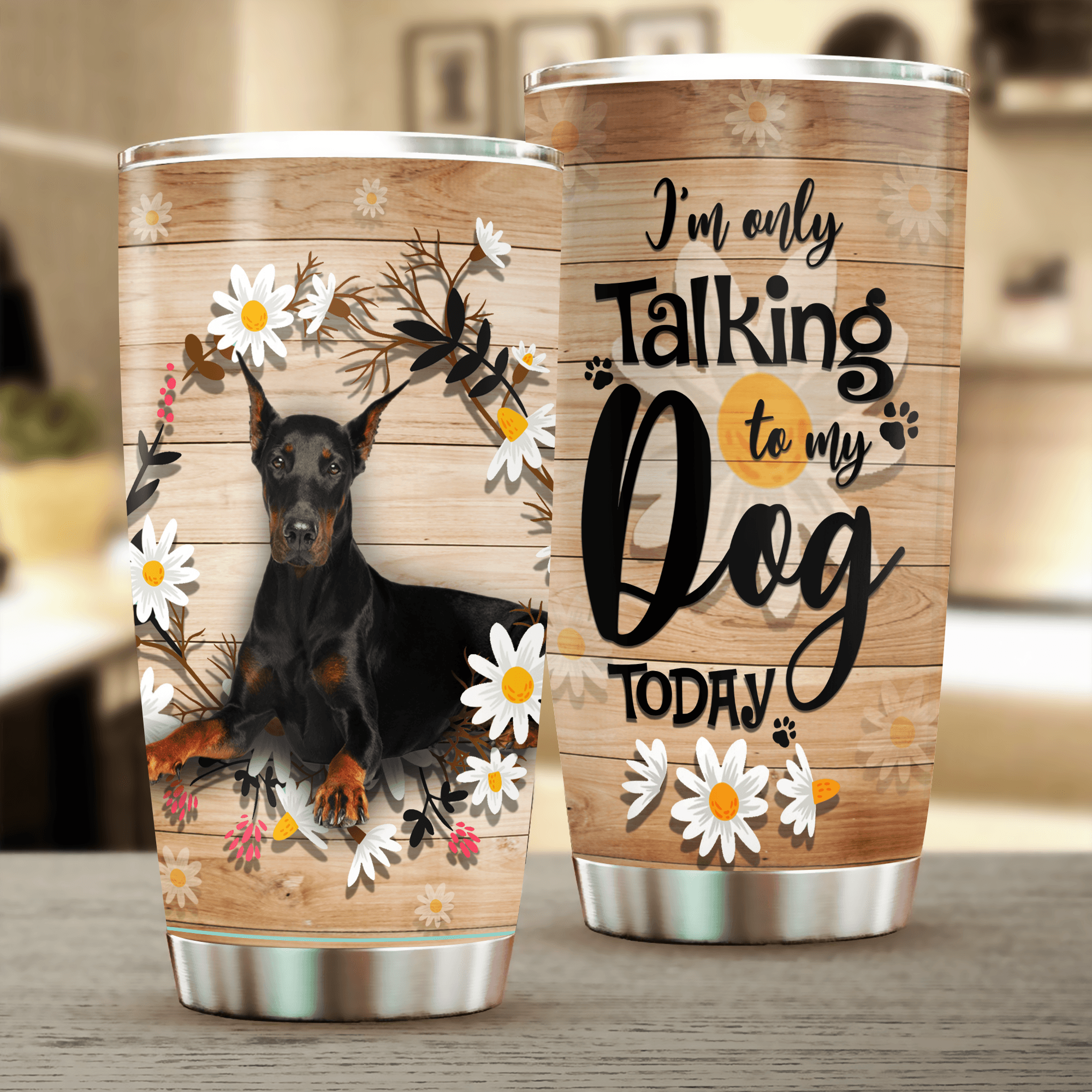 Doberman Tumbler, Gift for Doberman Lovers - TB183PA - BMGifts