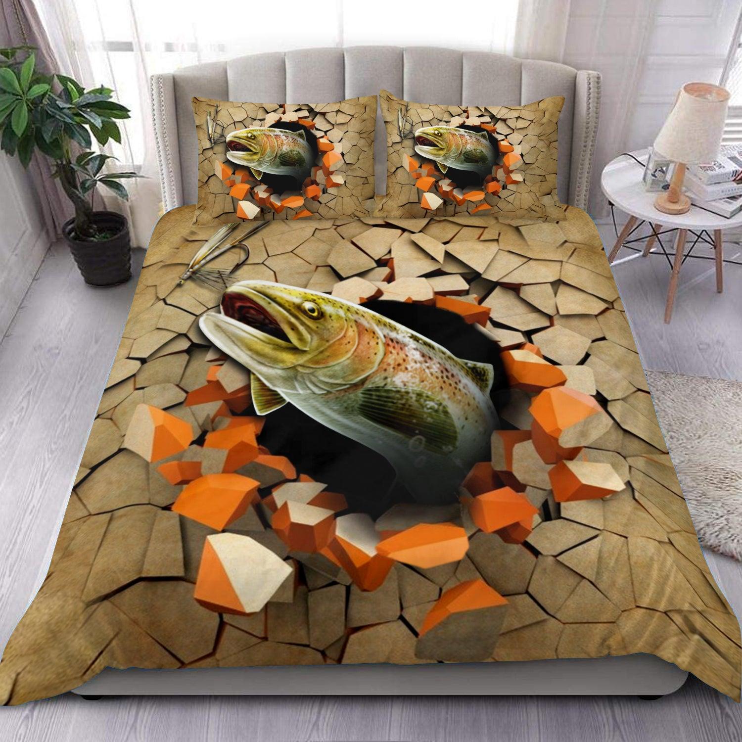 Fishing Bedding Set, Gift for Fishing Lovers - BD167PA06 - BMGifts