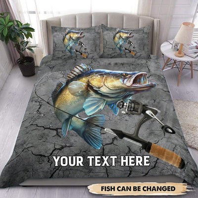 Fishing Personalized Bedding Set, Personalized Gift for Fishing Lovers - BD008PS11 - BMGifts