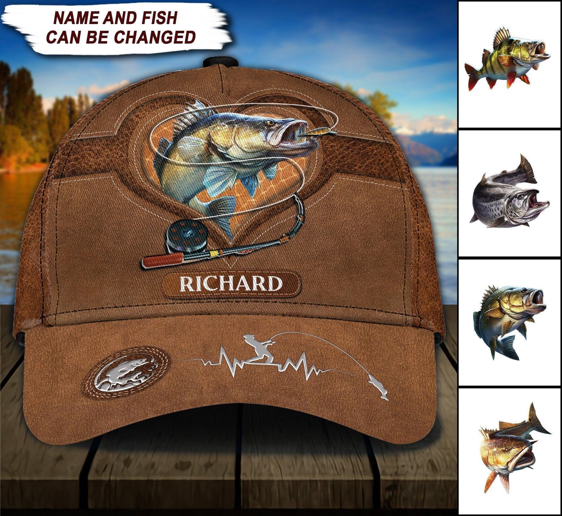 Fishing Personalized Classic Cap, Personalized Gift for Fishing Lovers - CP050PS