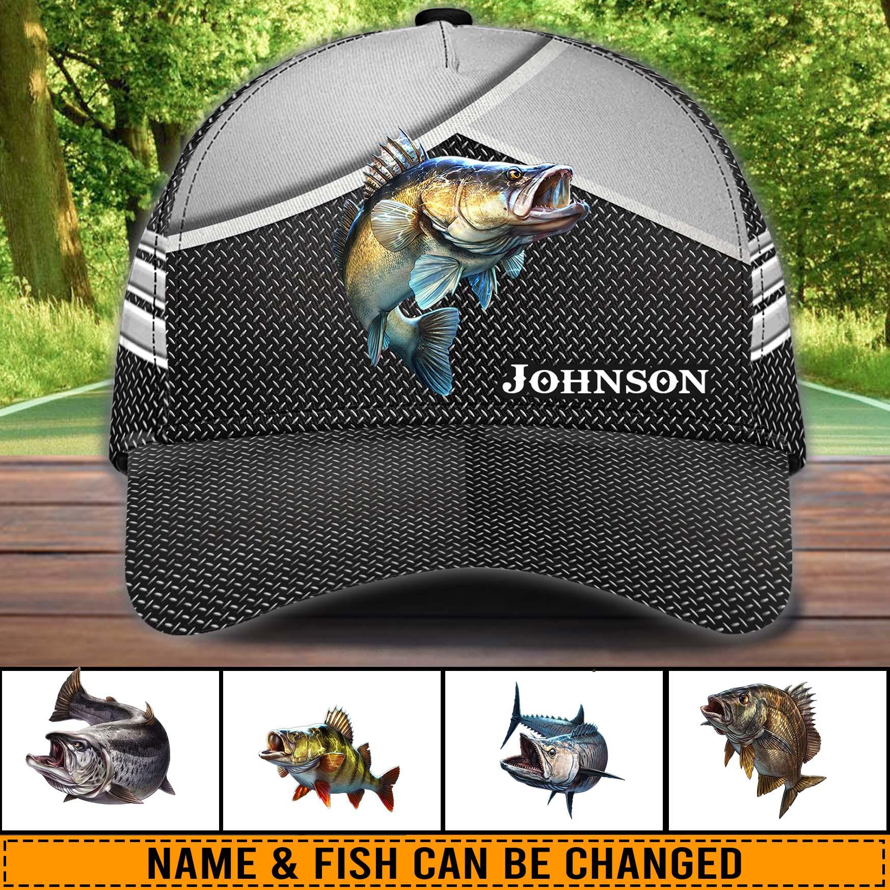 Fishing Personalized Classic Cap, Personalized Gift for Fishing Lovers -  CP081PS05 - BMGifts