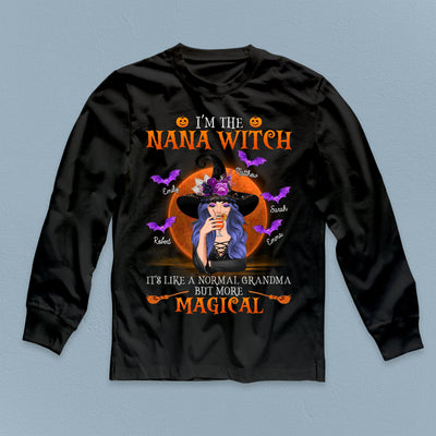 I'm A Grandma Witch Personalized T-shirt, Halloween Gift, Personalized Gift for Nana, Grandma, Grandmother, Grandparents - TS145PS06 - BMGifts