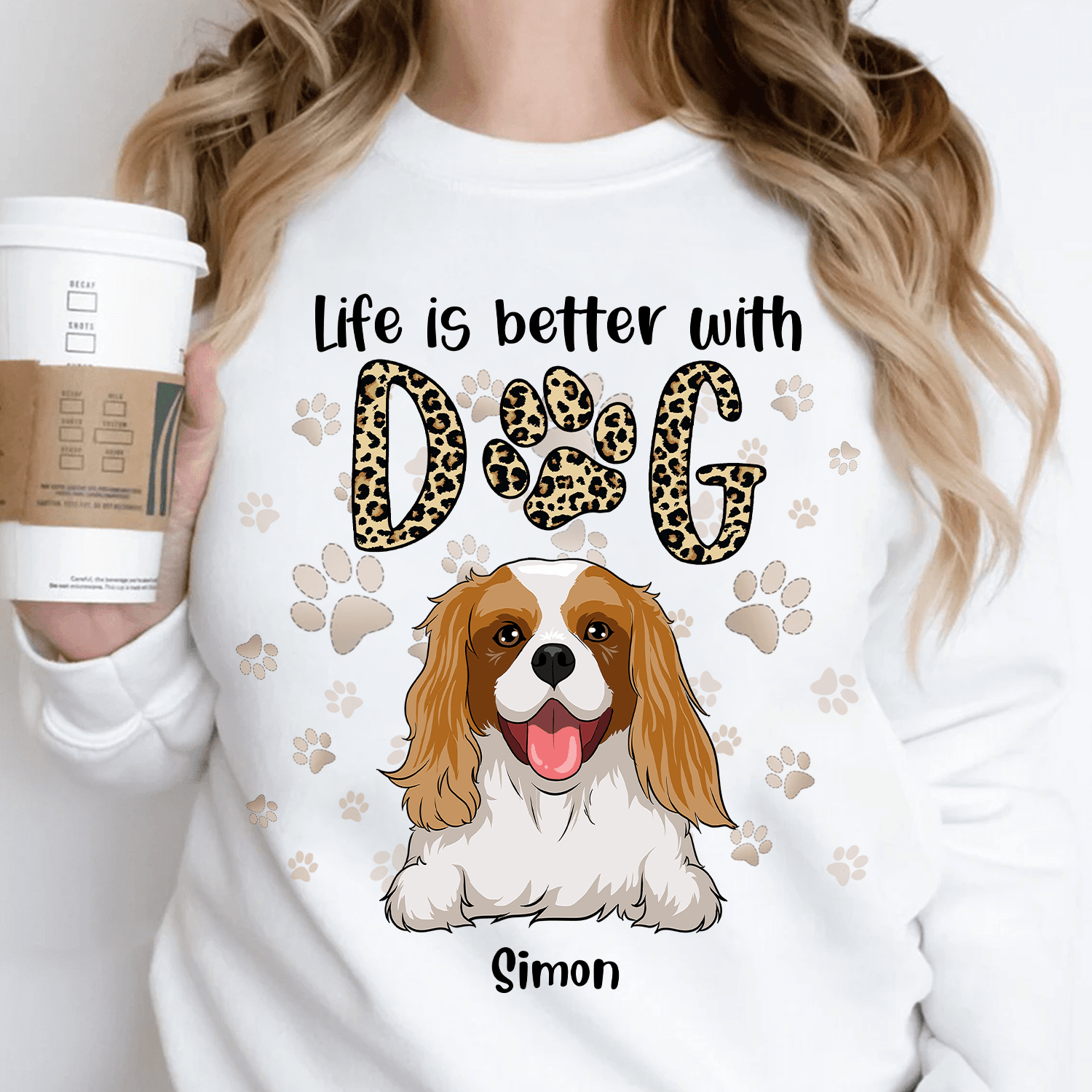 Personalized Dog Mugs - Girl and Dogs - Life Is Better With Dogs