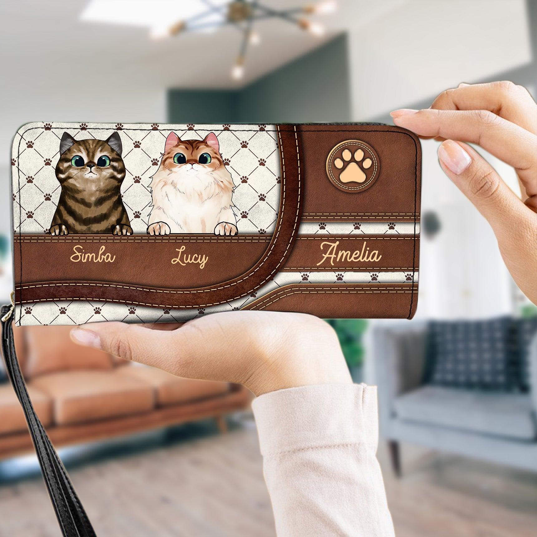 Lovely Cats Personalized Clutch Purse, Personalized Gift for Cat Lovers,  Cat Mom, Cat Dad - PU053PS01