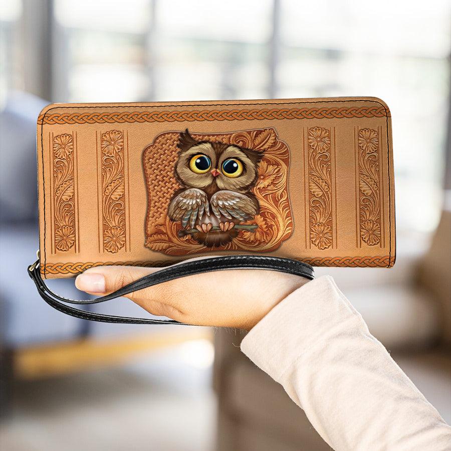 Owl Clutch Purse Gift for Owl Lovers PU042PA BMGifts