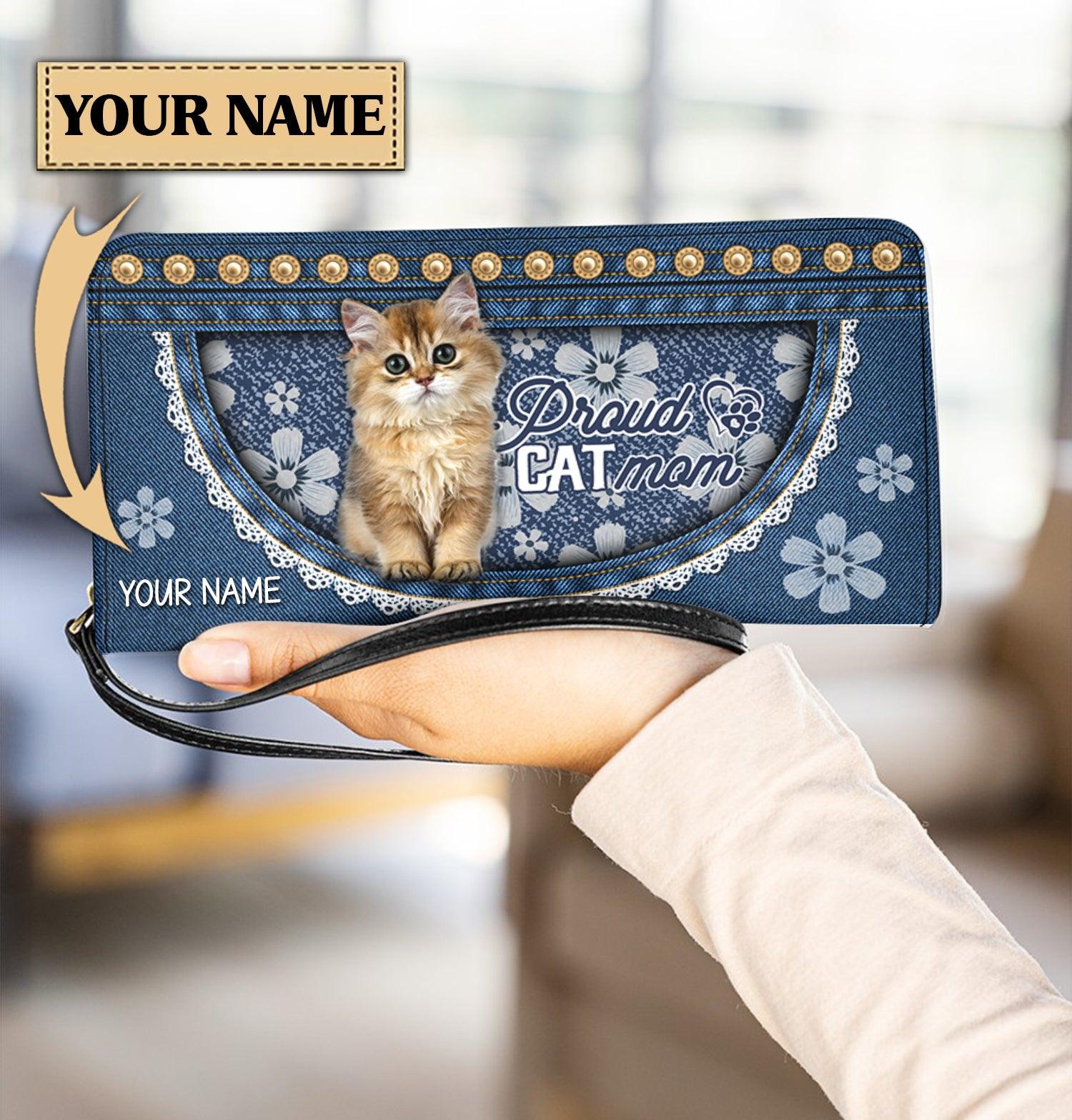 personalized cat purse