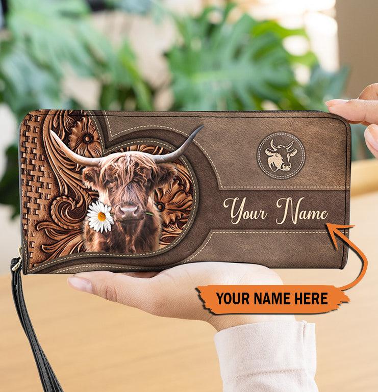 Personalized clutch hot sale purse