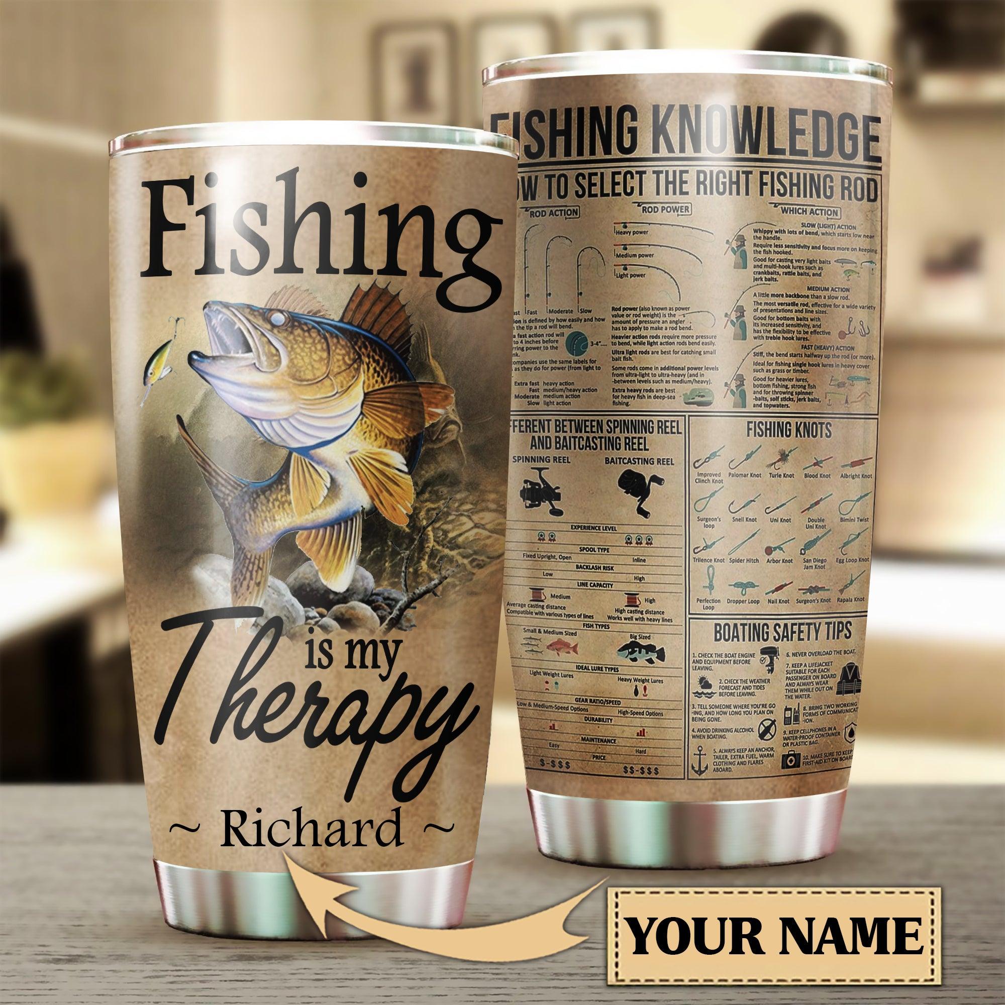 Personalized Fishing Tumbler, Personalized Gift for Fishing Lovers - TB306PS