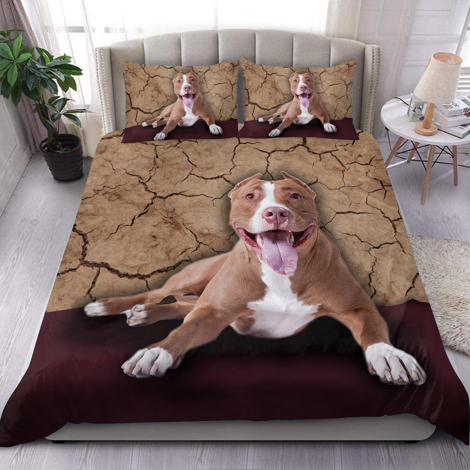 Pitbull Bedding Set Gift for Pitbull Lovers BD040PA06 BMGifts