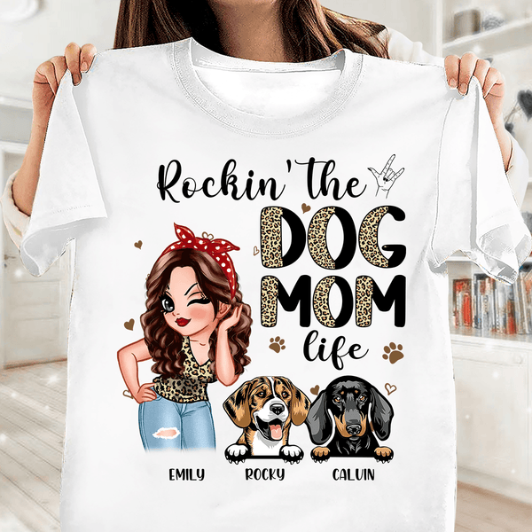 Rockin The Dog Mom Life Happy Mothers Day Tumbler –