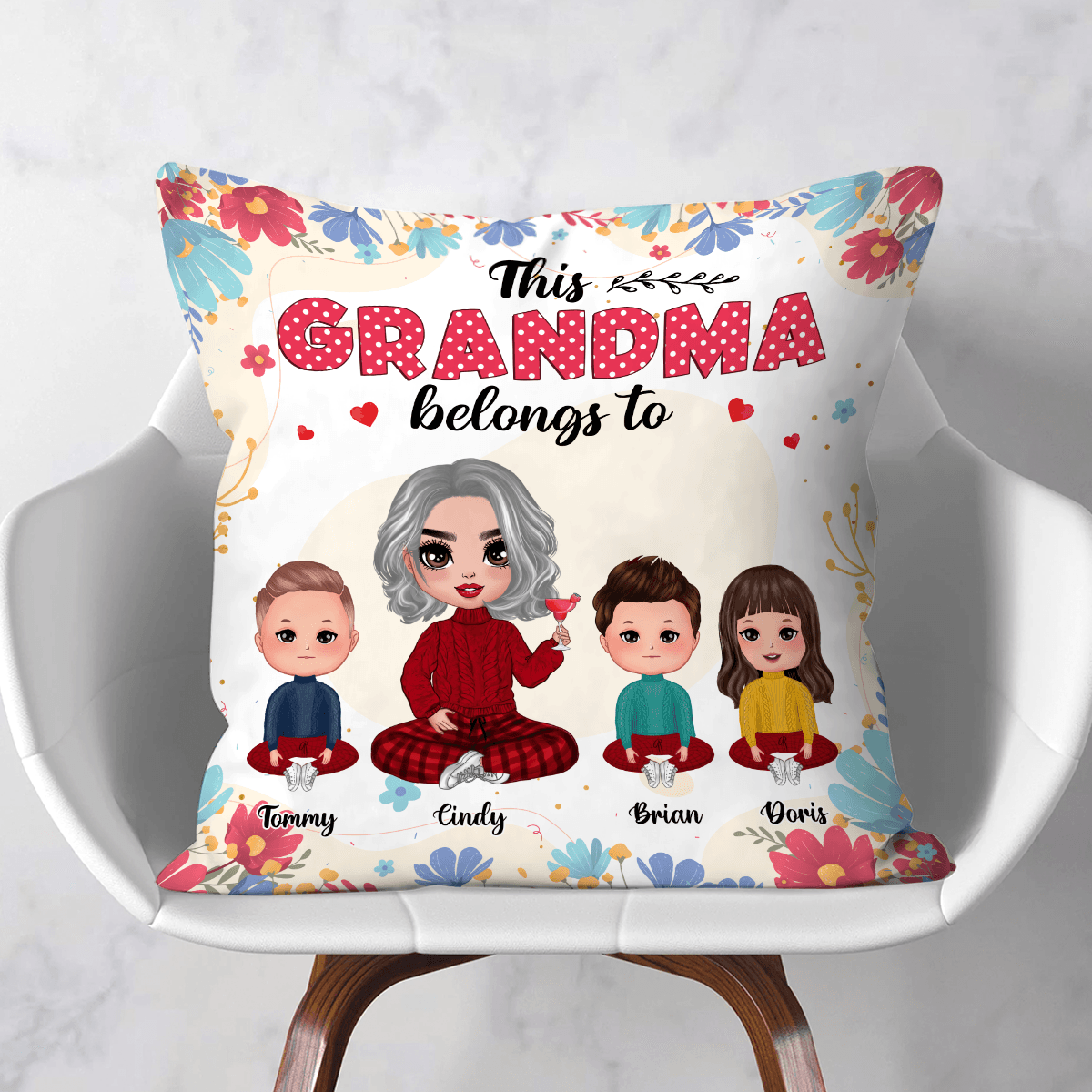 This grandma belongs to cushion sale