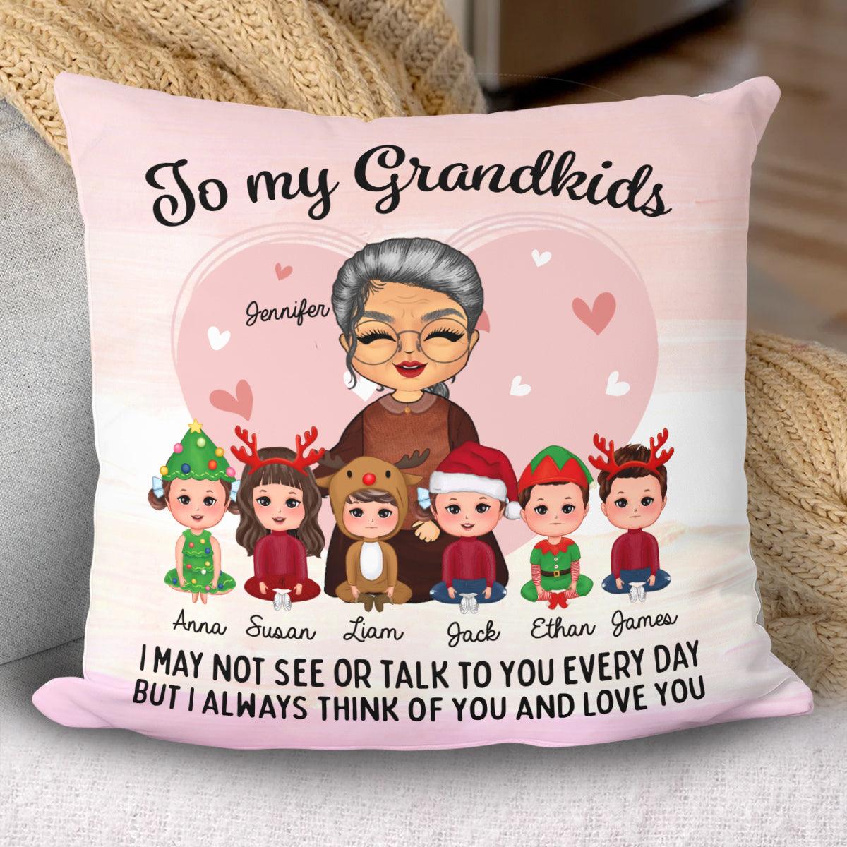 Personalized grandchildren outlet pillow