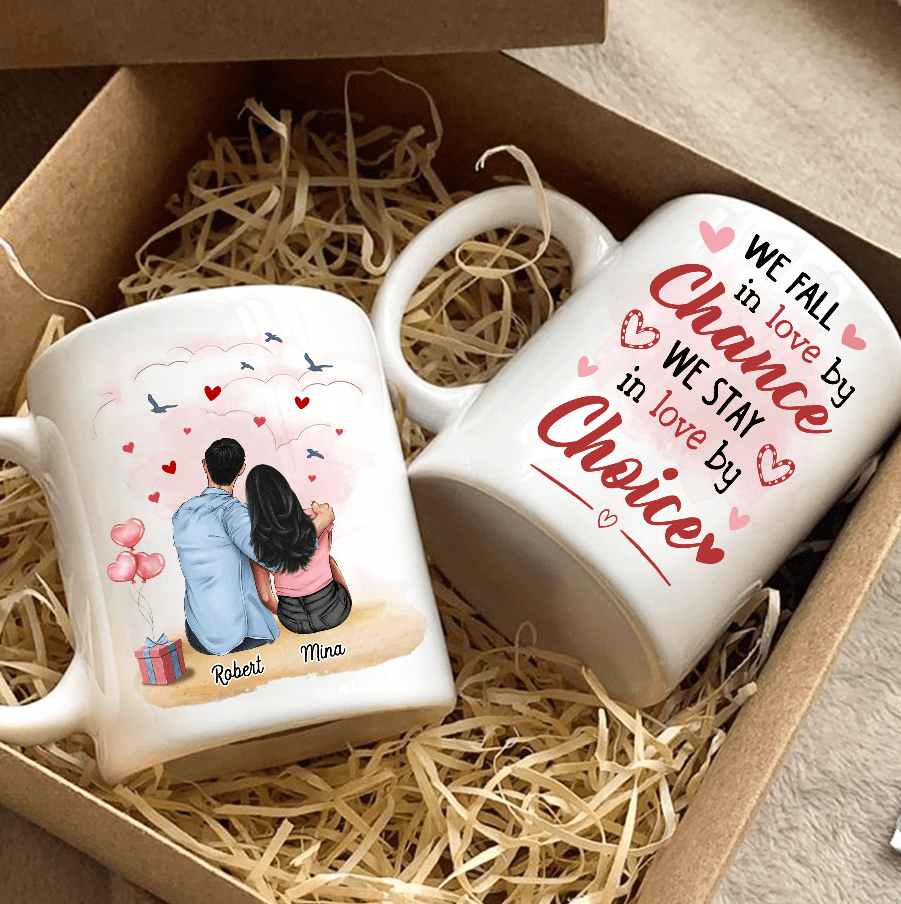 Mug con coperchio Fall in Love