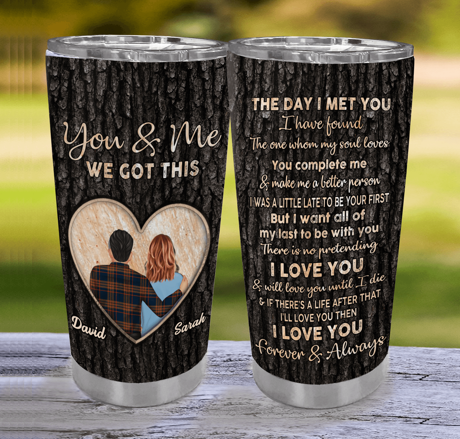 You & Me We Got This Couple Personalized Tumbler, Personalized Valentine  Gift for Couples, Husband, Wife