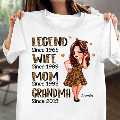 A Legend Woman Grandma Personalized Shirt, Mother's Day Gift for Mom, Mama, Parents, Mother, Grandmother - TSB29PS01