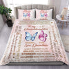 To My Granddaughter Grandma Personalized Bedding Set, Personalized Gift for Nana, Grandma, Grandmother, Grandparents - BD142PS02