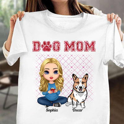 Dog Mom Mother Personalized Shirt, Mother's Day Gift for Mom, Mama, Parents, Mother, Grandmother - TSB53PS01
