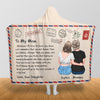 To My Mom Mom Personalized Hooded Blanket, Personalized Giftfor Mom, Mama, Parents, Mother, Grandmother - HB003PS02