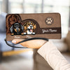 Leather Pattern Colorful Dog Personalized Clutch Purse, Personalized Gift for Dog Lovers, Dog Dad, Dog Mom - PU092PS02