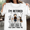 I'm Retired Dog Personalized Shirt, Mother's Day Gift for Dog Lovers, Dog Mom - TSB47PS01