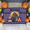 Wellcome Foolish Mortals Dog Personalized Doormat, Halloween Gift for Dog Lovers, Dog Dad, Dog Mom - DM105PS02