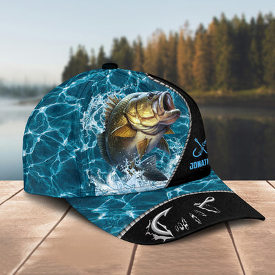 Fish On Fishing Personalized Classic Cap, Personalized Gift for Fishing Lovers - CP149PS02