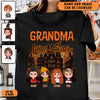 Grandma Of Little Monsters Grandma Personalized Shirt, Halloween Gift for Nana, Grandma, Grandmother, Grandparents - TSC73PS02