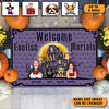 Wellcome Foolish Mortals Dog Personalized Doormat, Halloween Gift for Dog Lovers, Dog Dad, Dog Mom - DM105PS02