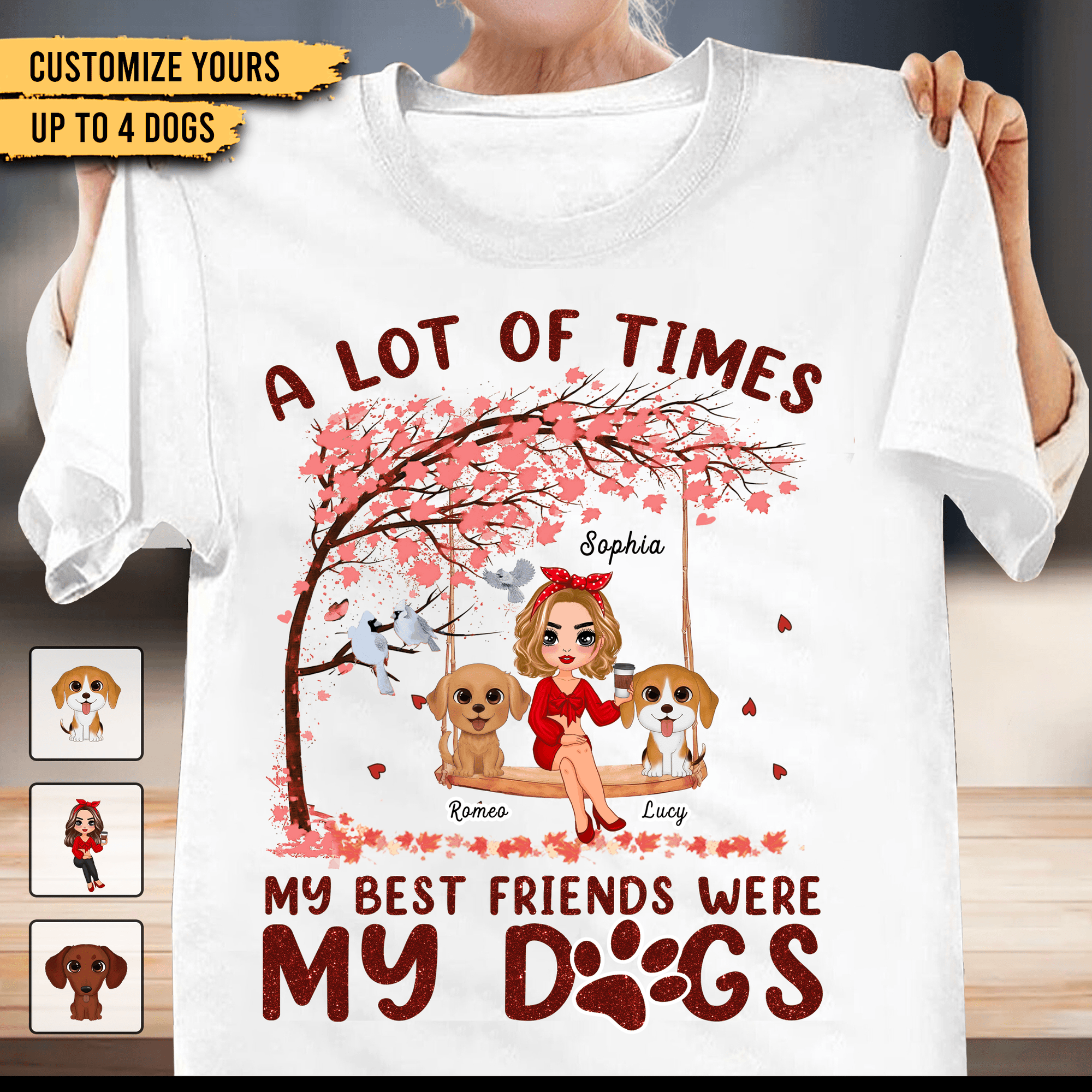 A Lot Of Time My Best Friends Are Dogs Dog Personalized Shirt, Personalized Gift for Dog Lovers, Dog Mom - TSB20PS01 - BMGifts