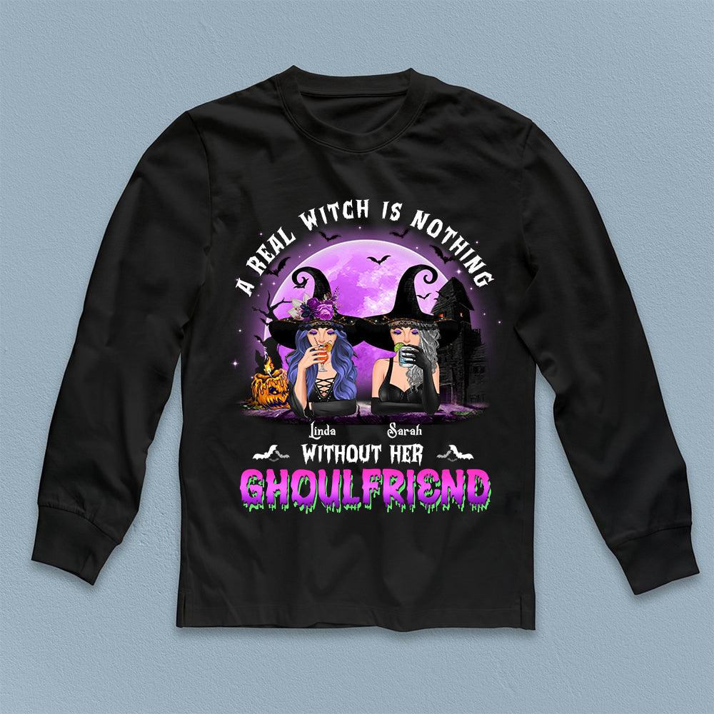 A Real Witch Is Nothing Without Her Ghoul Friends Bestie Personalized Shirt, Halloween Gift for Besties, Sisters, Best Friends, Siblings - TSB42PS02 - BMGifts