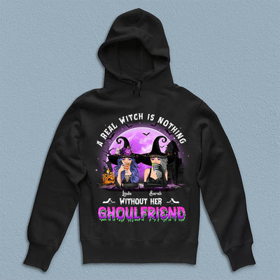 A Real Witch Is Nothing Without Her Ghoul Friends Bestie Personalized Shirt, Halloween Gift for Besties, Sisters, Best Friends, Siblings - TSB42PS02 - BMGifts