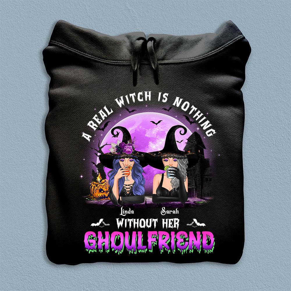 A Real Witch Is Nothing Without Her Ghoul Friends Bestie Personalized Shirt, Halloween Gift for Besties, Sisters, Best Friends, Siblings - TSB42PS02 - BMGifts