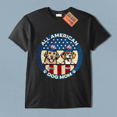 All American Dog Personalized Shirt, US Independence Day Gift for Dog Lovers, Dog Dad, Dog Mom - TS065PS14 - BMGifts