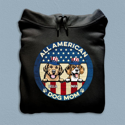 All American Dog Personalized Shirt, US Independence Day Gift for Dog Lovers, Dog Dad, Dog Mom - TS065PS14 - BMGifts